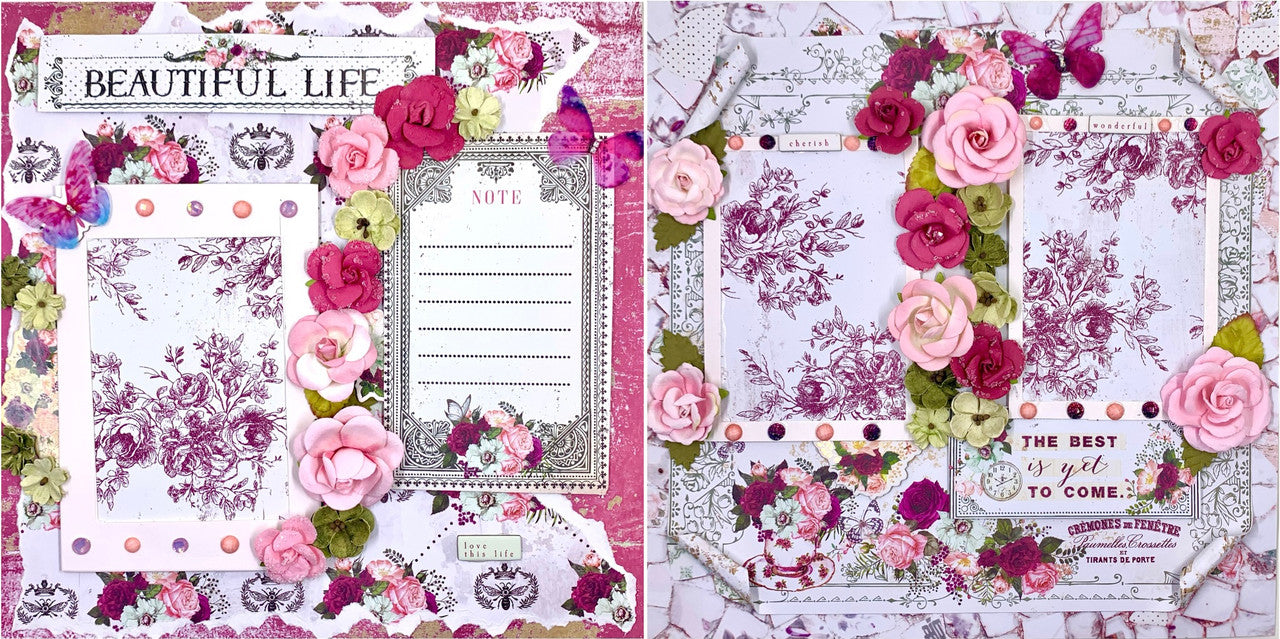 Beautiful Life 2-Page Layout (Virtual Class 47)